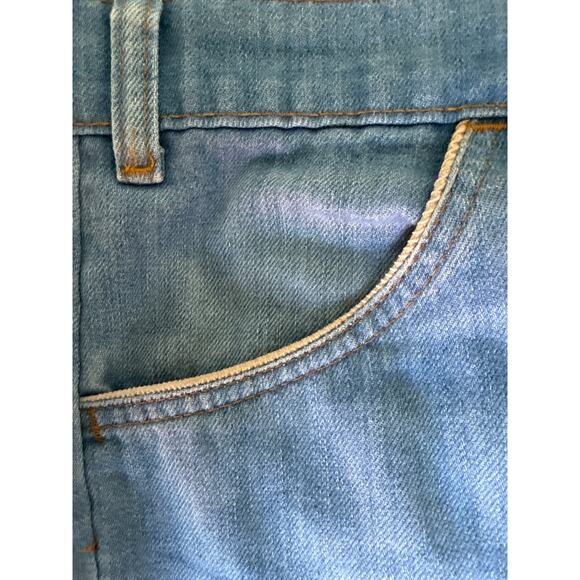 Vintage 1970s Levi’s SF 207 Wide Leg Jeans Corduroy Inlay Pockets Blue Denim - Picture 8 of 8